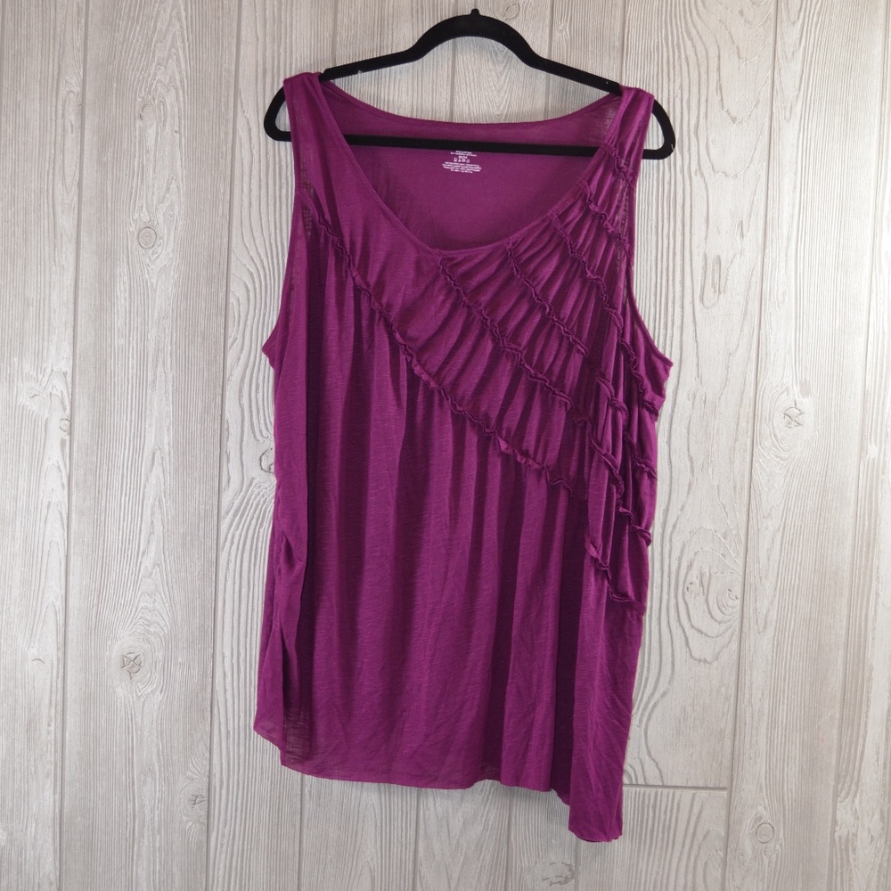 Asymmetrical Sleeveless Top PLUS SIZE 22 24
